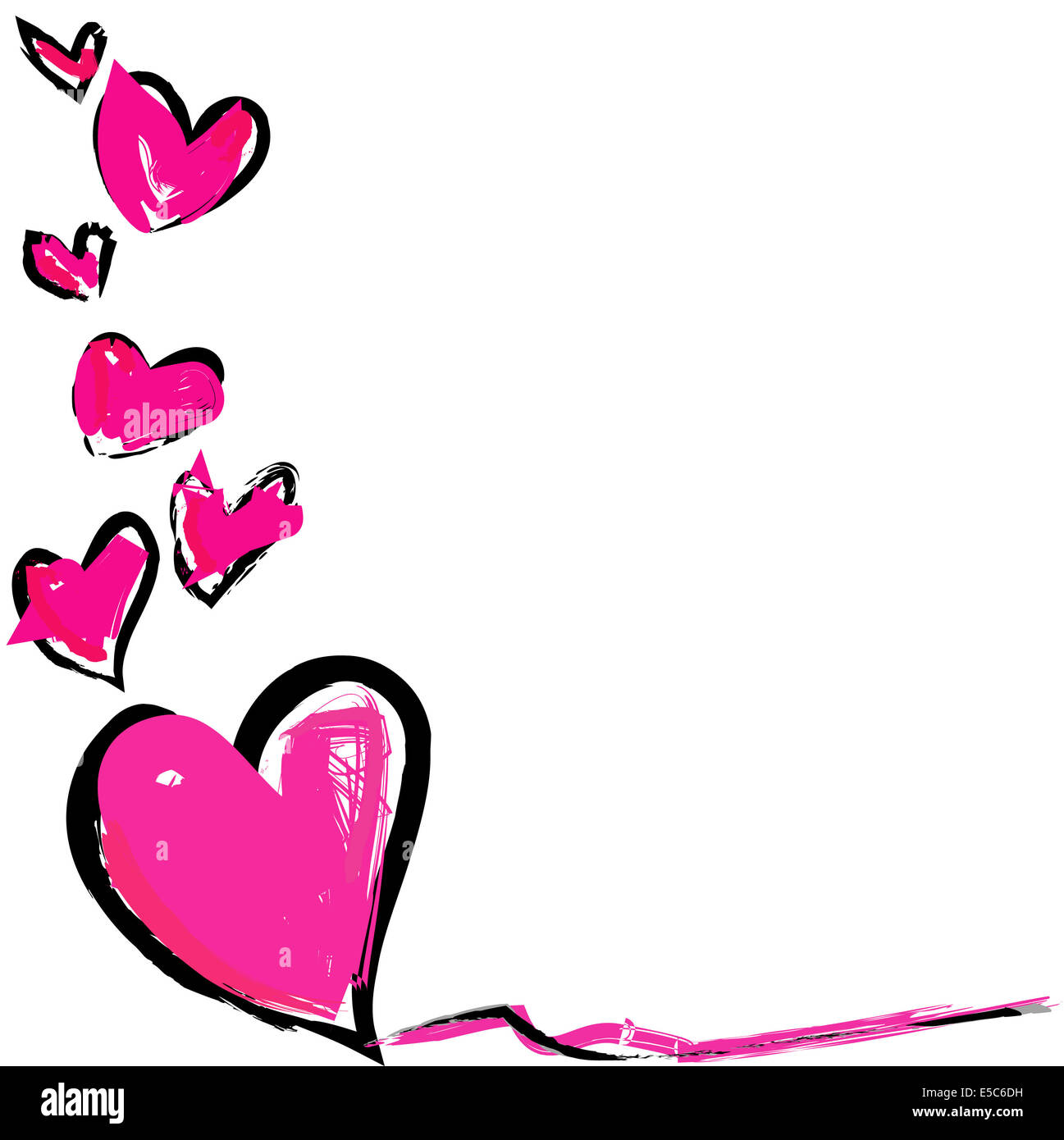 abstract colorful heart on a white background Stock Photo - Alamy