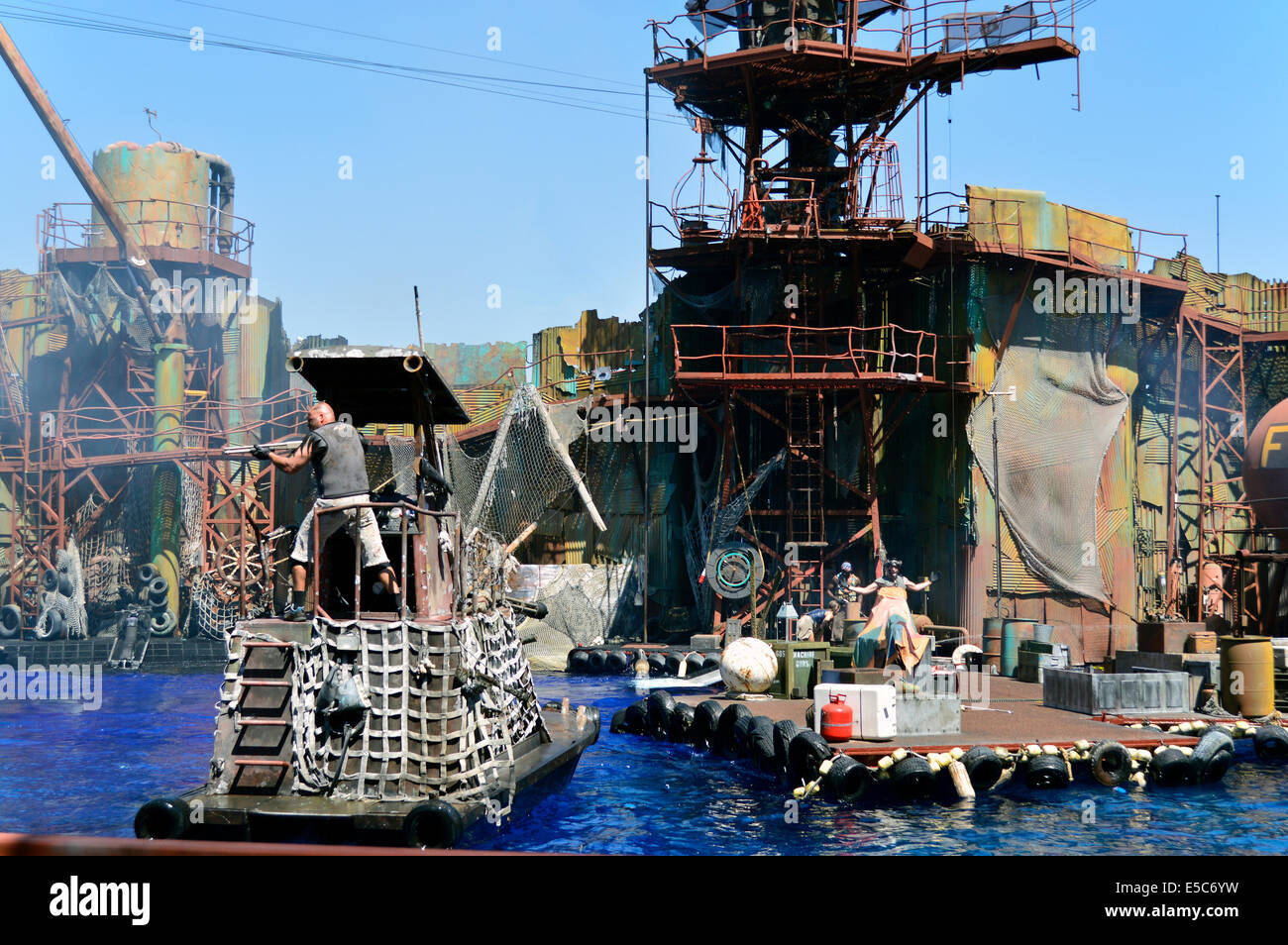 The Waterworld show at Universal Studios in Los Angeles, California