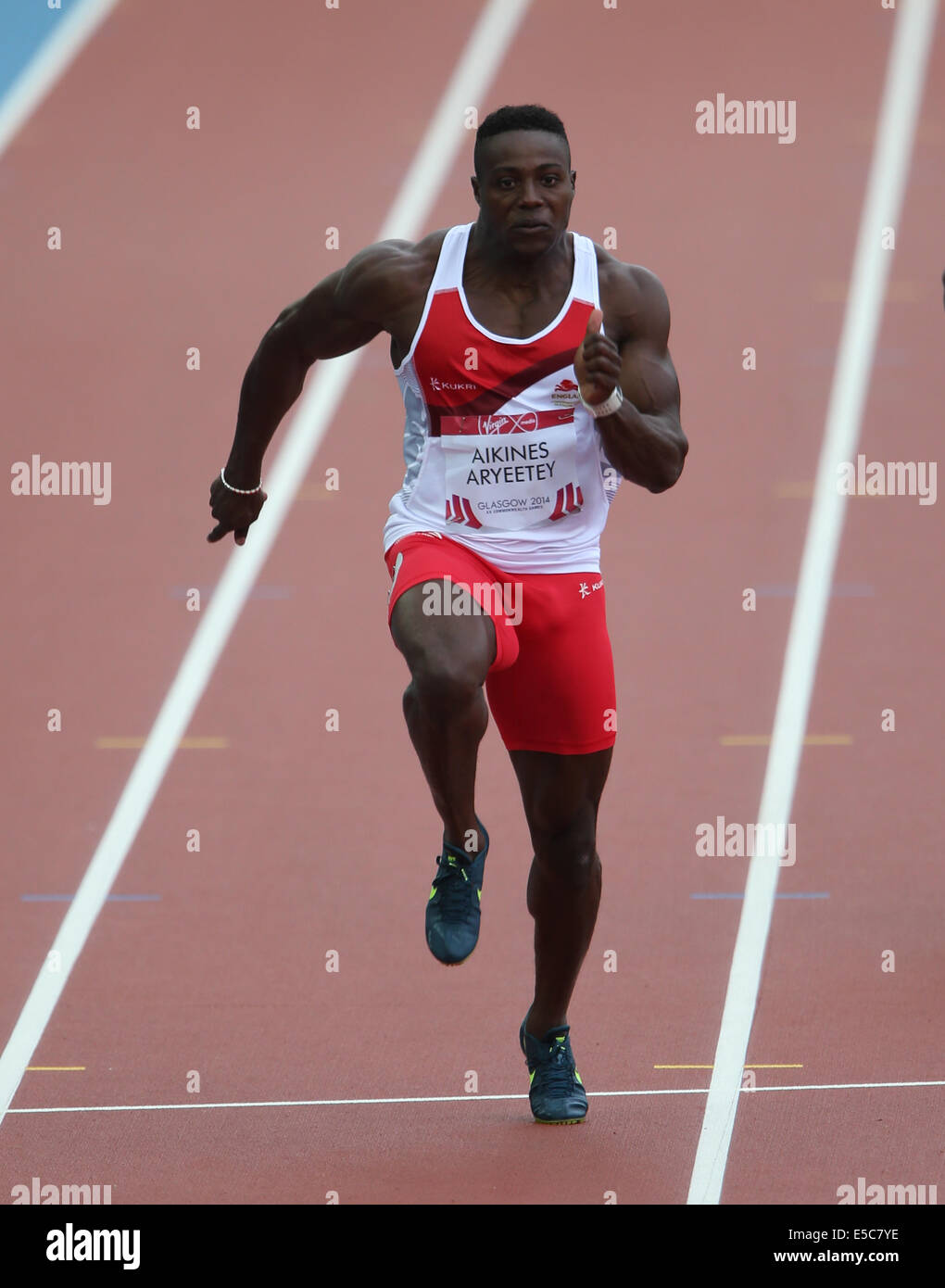 HARRY AIKINESARYEETEY ENGLAND HAMPDEN PARK GLASGOW SCOTLAND 27 July