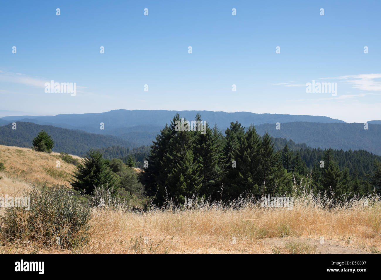 Northern California landscape of San Mateo County. Stock Photo