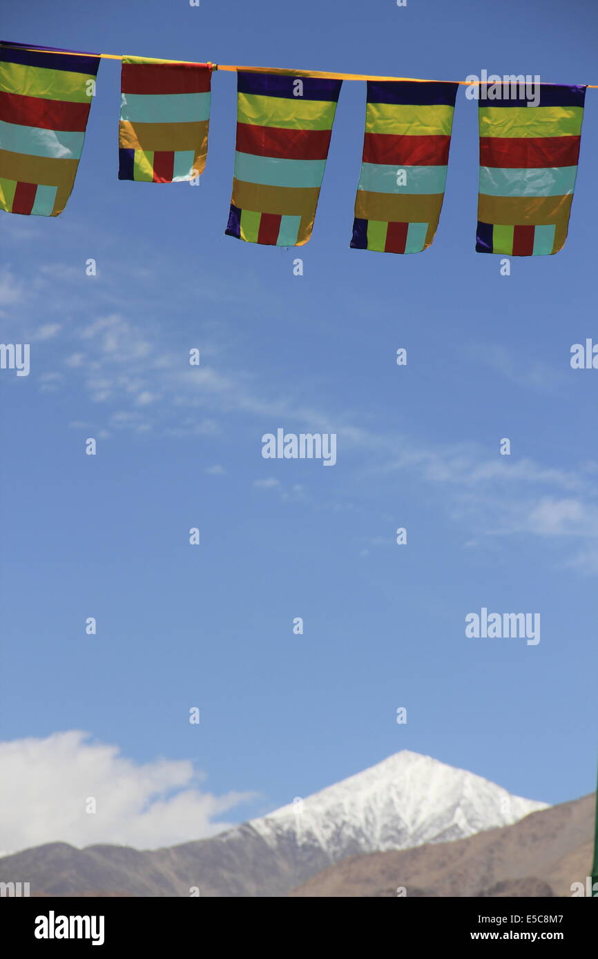 Flags State Ladakh in India. Leh city Stock Photo Alamy