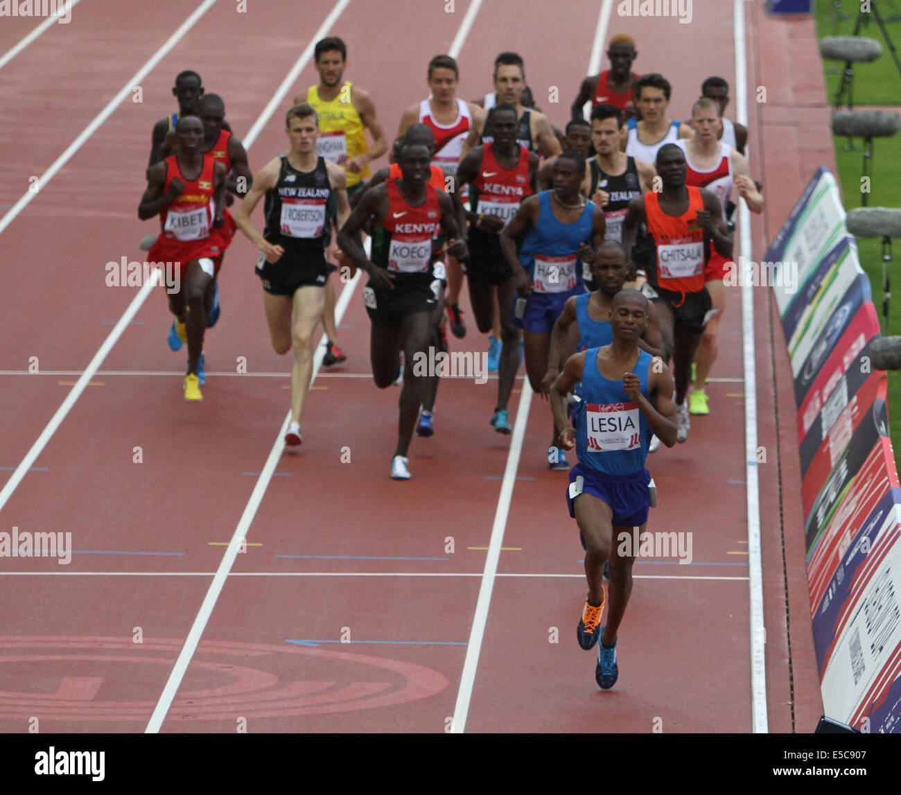 The mens 5000 metres final in action High Resolution Stock Photography ...