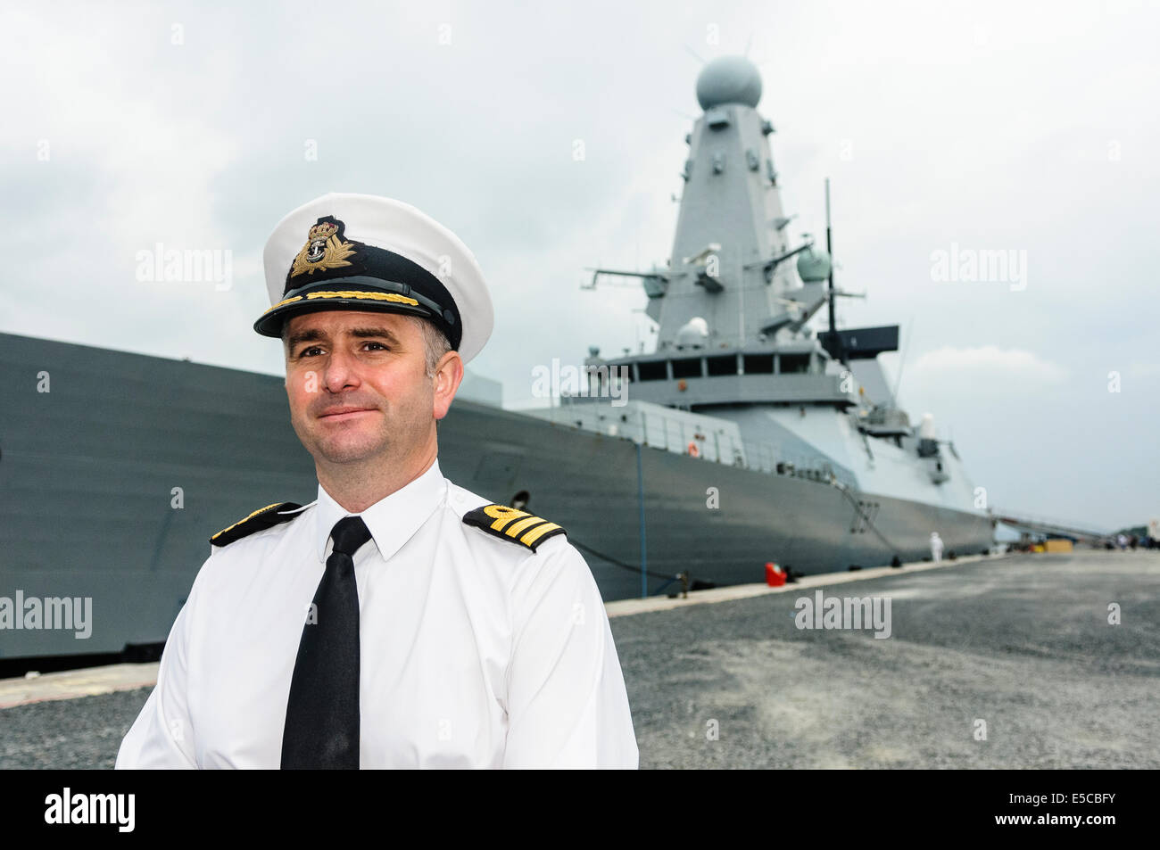 Belfast, Northern Ireland. 26/07/2014 Commander James Stride, Captain