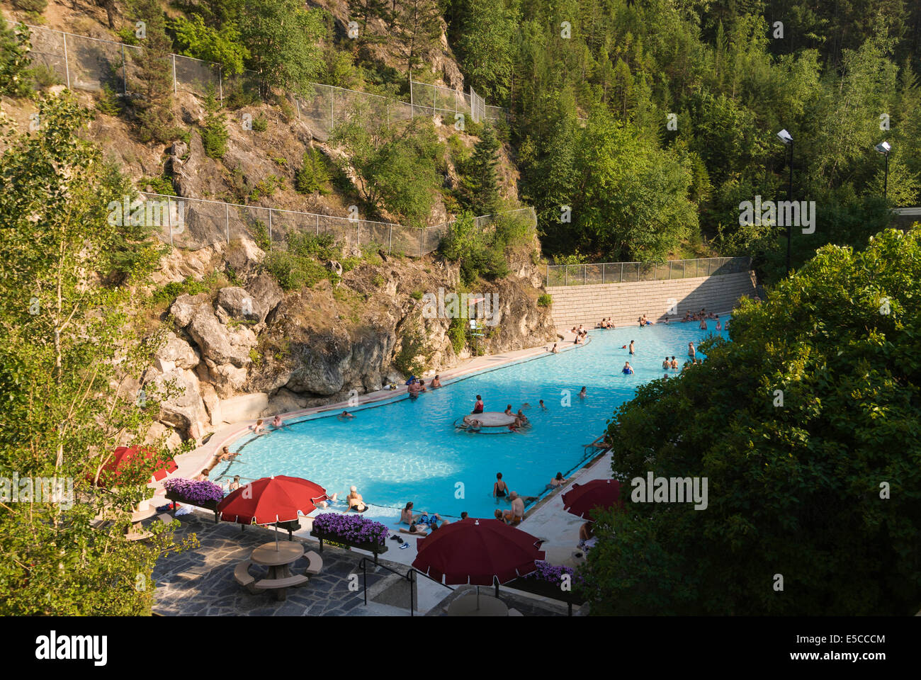 Hot springs swimming pool radium hires stock photography and images