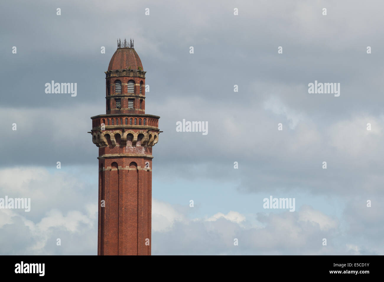 The ventilation tower HM Prison Manchester high-security male prison, formerly known as Strangeways. Stock Photo