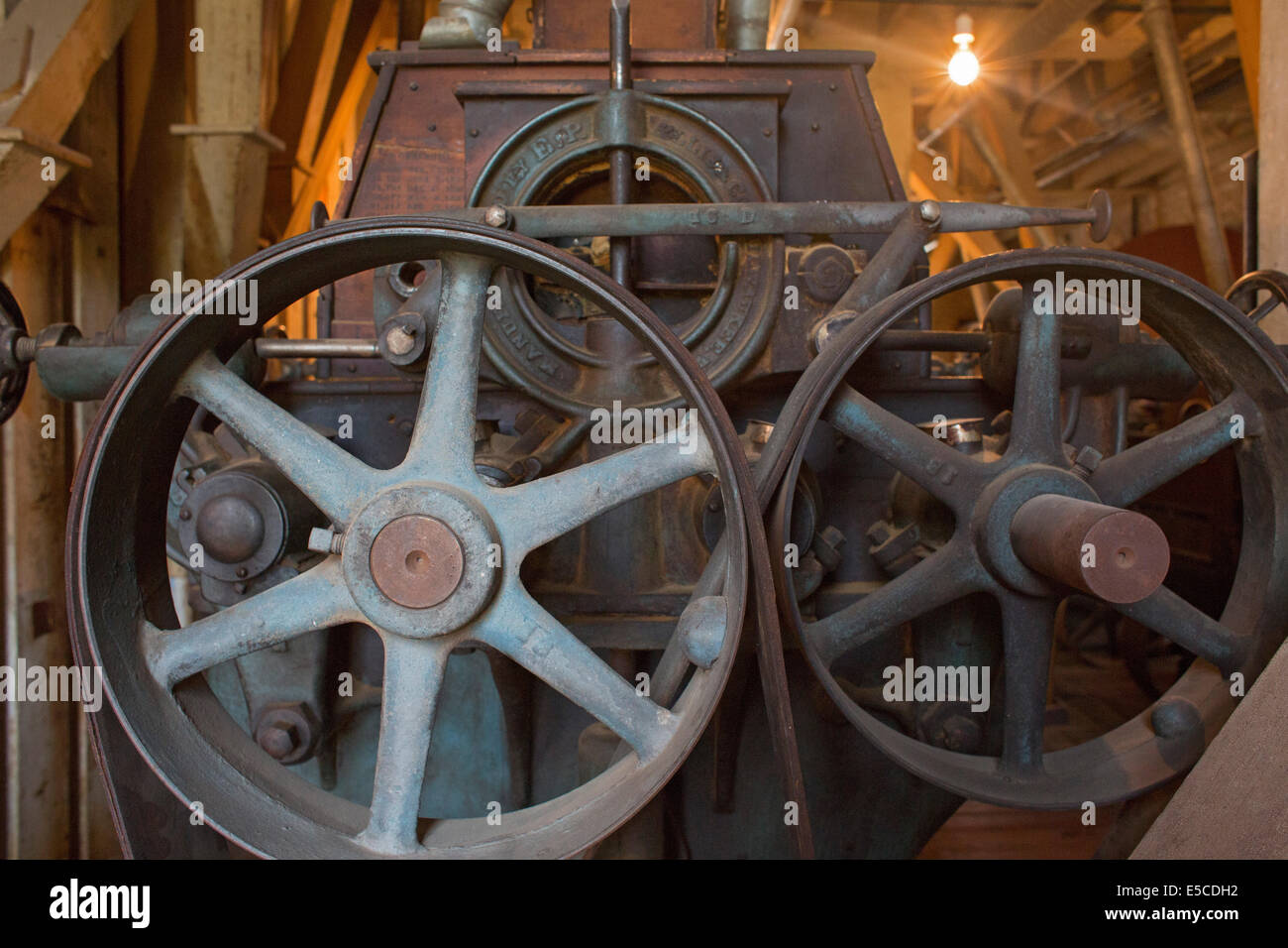 Neligh, Nebraska - The Neligh Mill Historic Site, a 19th century water-powered flour mill. Stock Photo