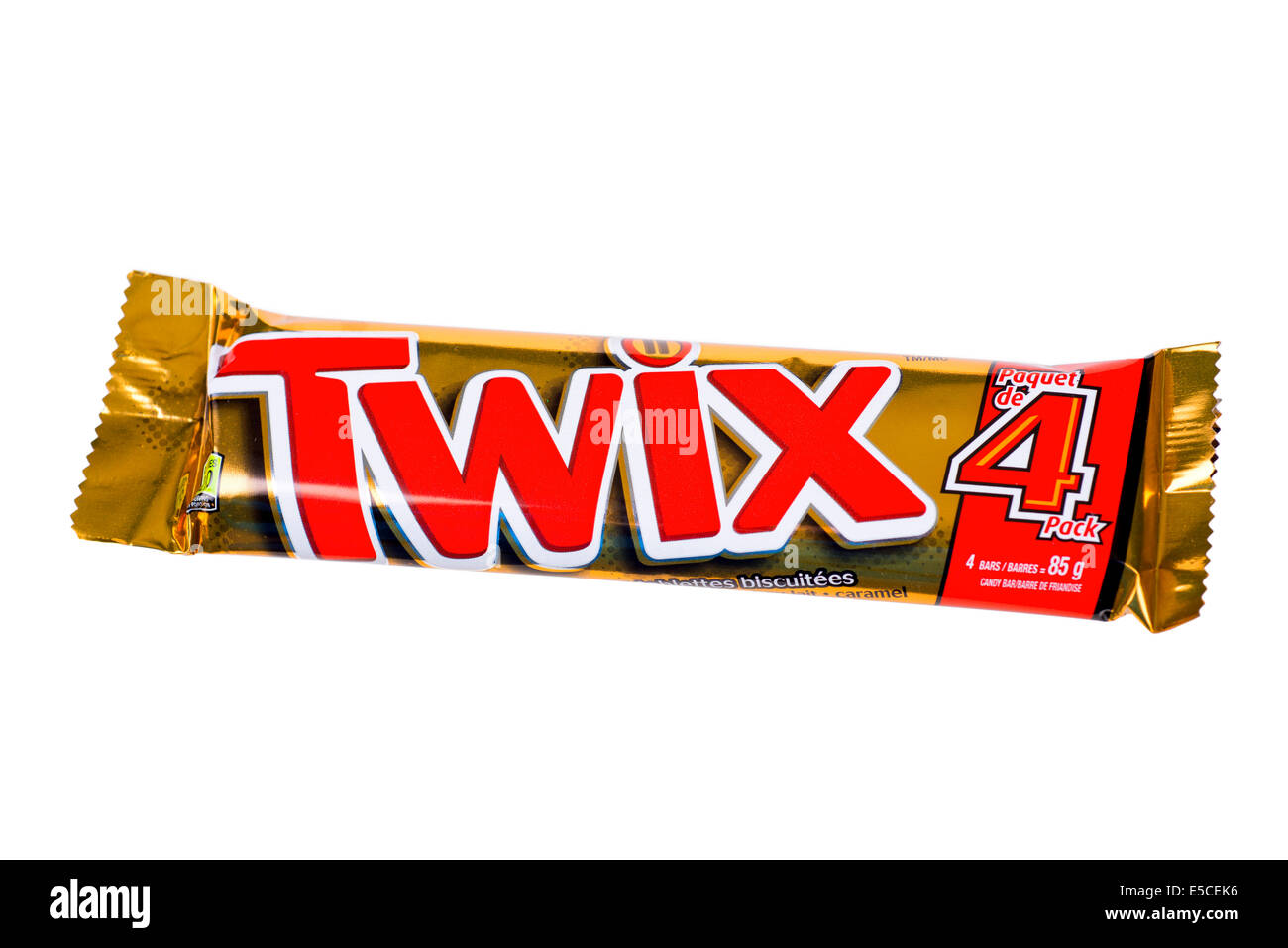 Twix Candy Bar, Snack Bars Stock Photo