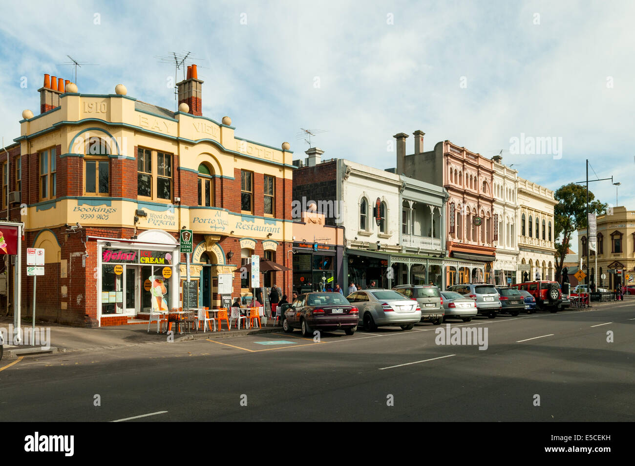 Historic Buildings in Williamstown, Victoria, Australia Stock Photo