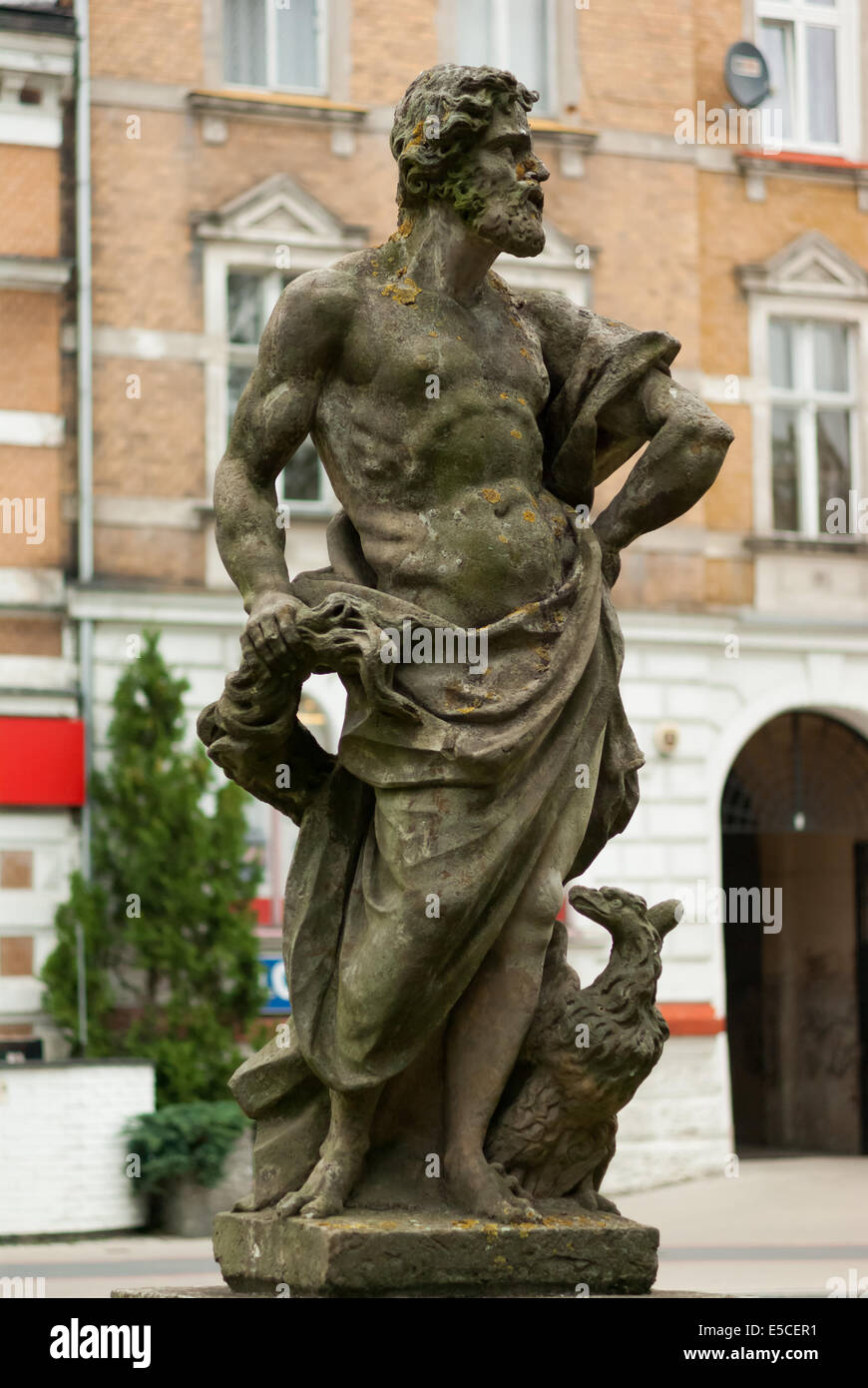 Jove statue, Ilawa, northern Poland Stock Photo