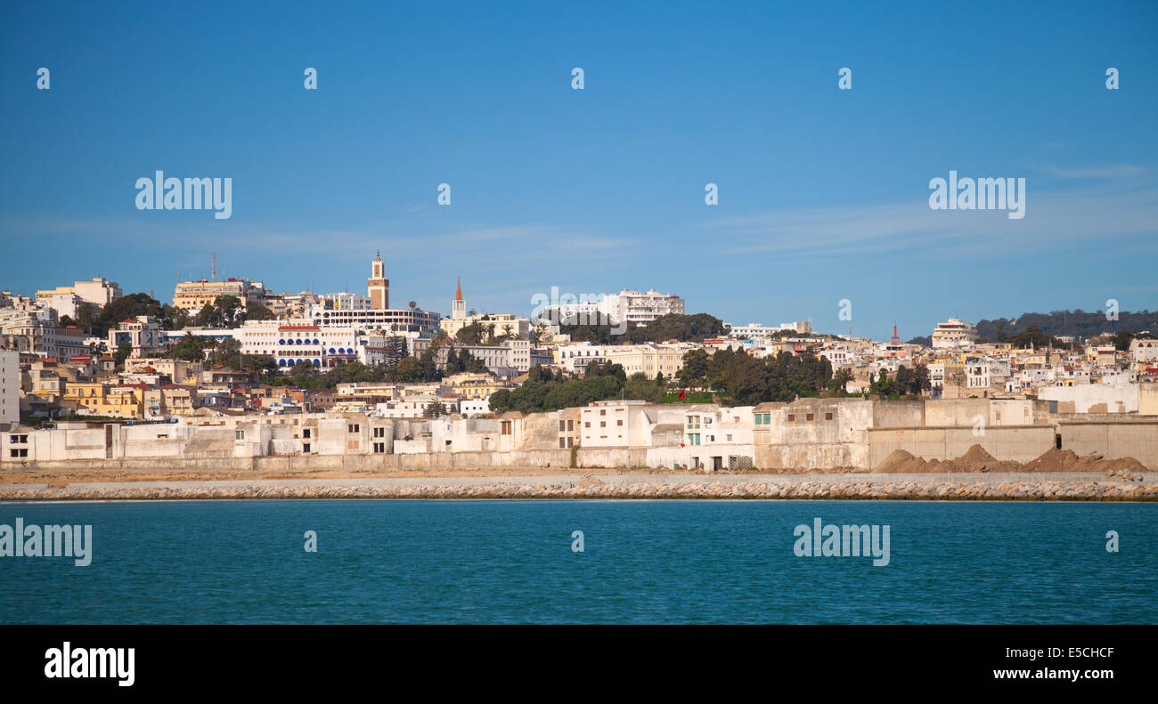 Tangier port panorama, Morocco, Africa Stock Photo