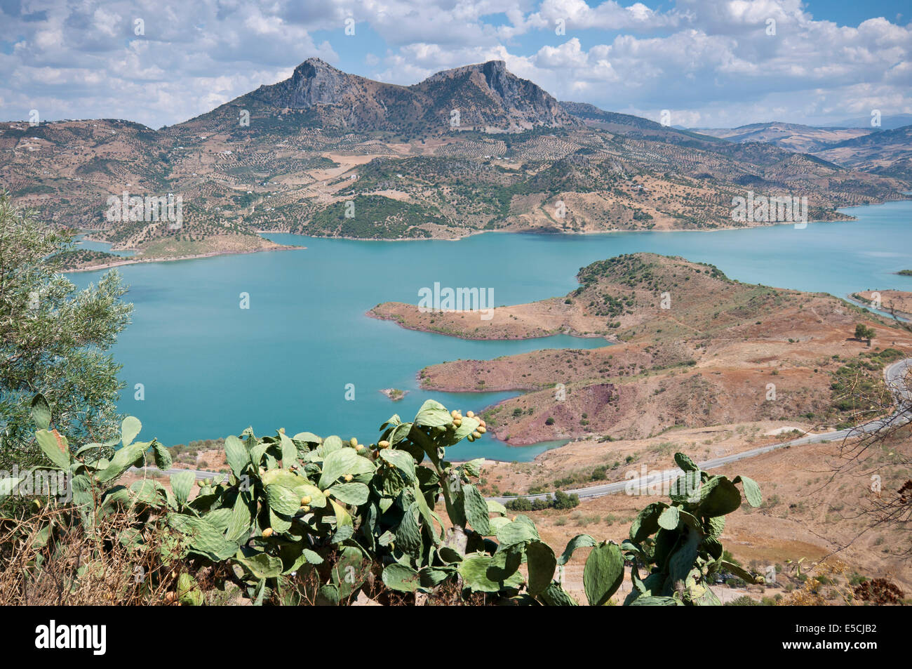 Views of Zahara – El Gastor Reservoir, from Zahara de la Sierra town ...