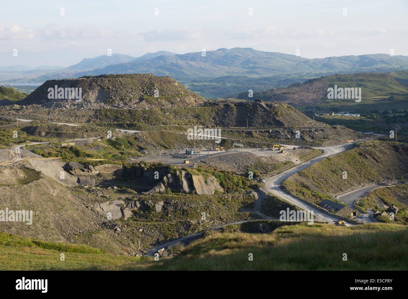 Llechwedd quarry, Blaenau Ffestiniog, Gwynedd, North Wales Stock Photo