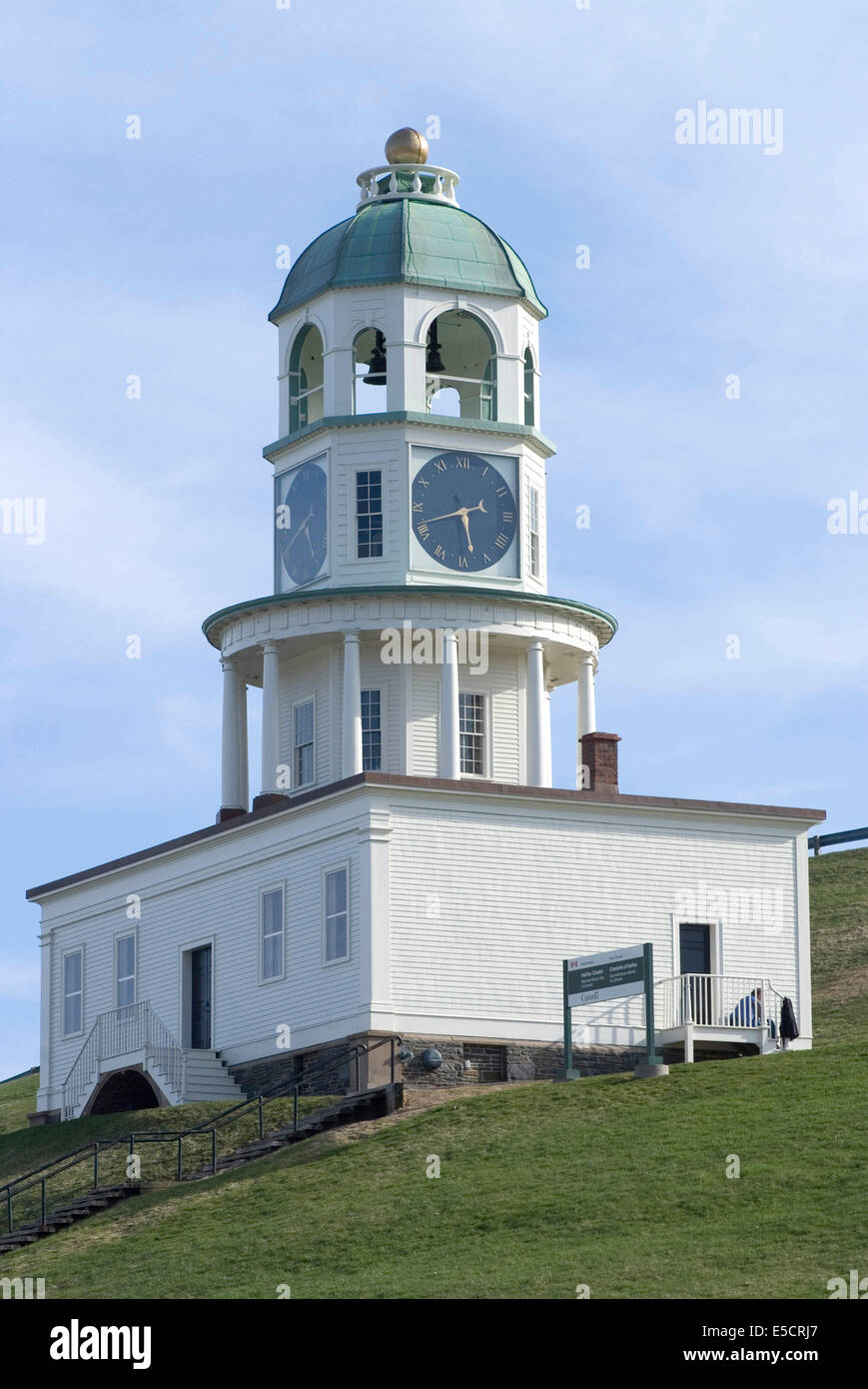 The Historic Clock Tower, Halifax, Nova Scotia, Canada Stock Photo