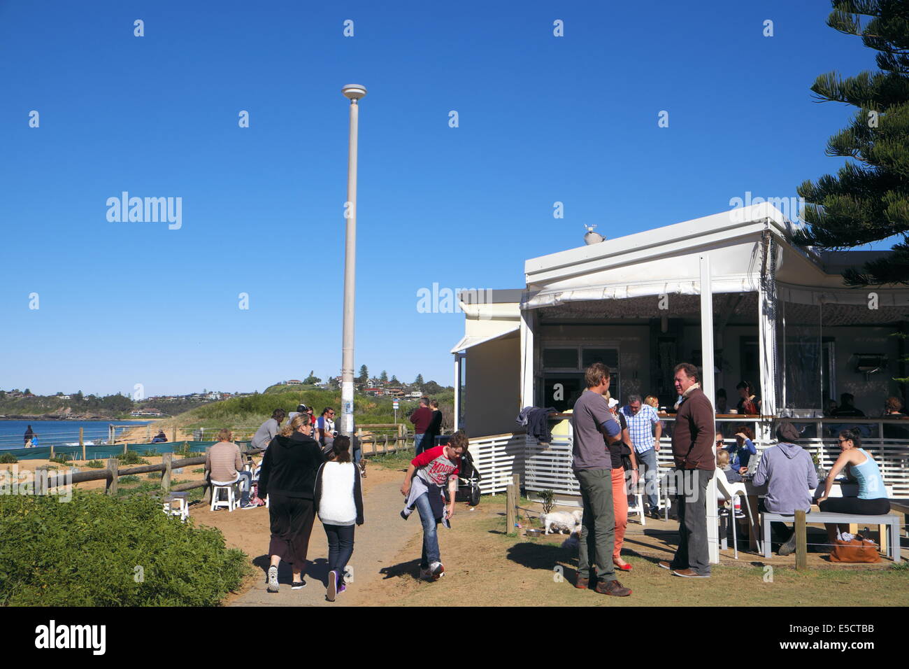 beachside cafe at mona vale beach,sydney,new south wales,australia