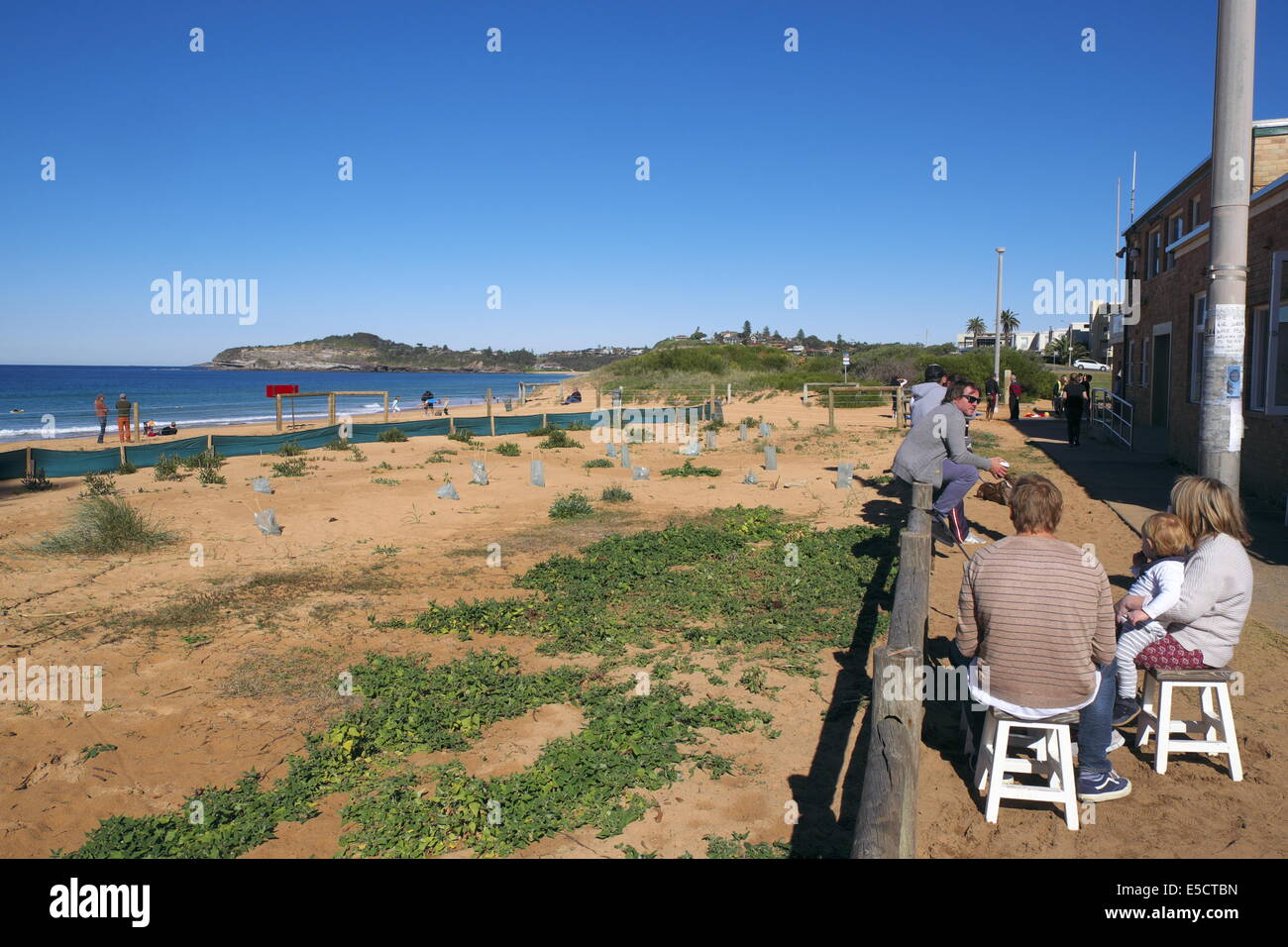 mona vale beach, one of sydney's famous northern beaches,new south wales,australia Stock Photo