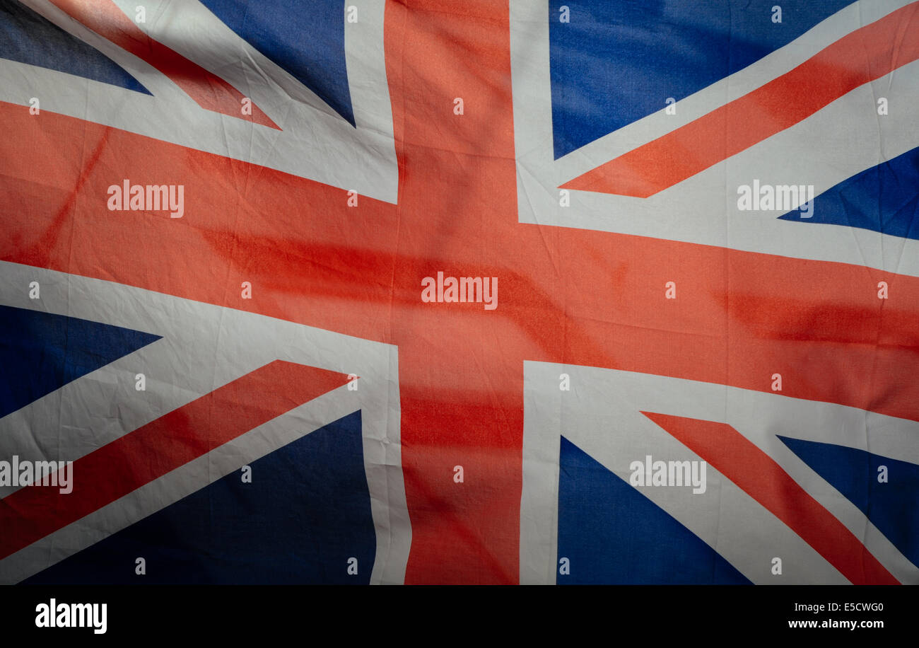 Retro British Flag Stock Photo