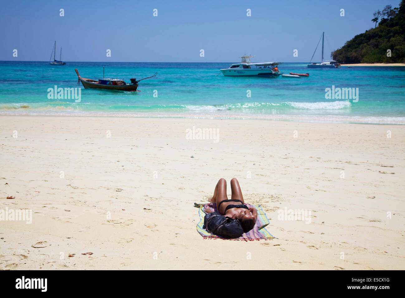 Sunbathing teen not nudity hi-res stock photography and images - Alamy