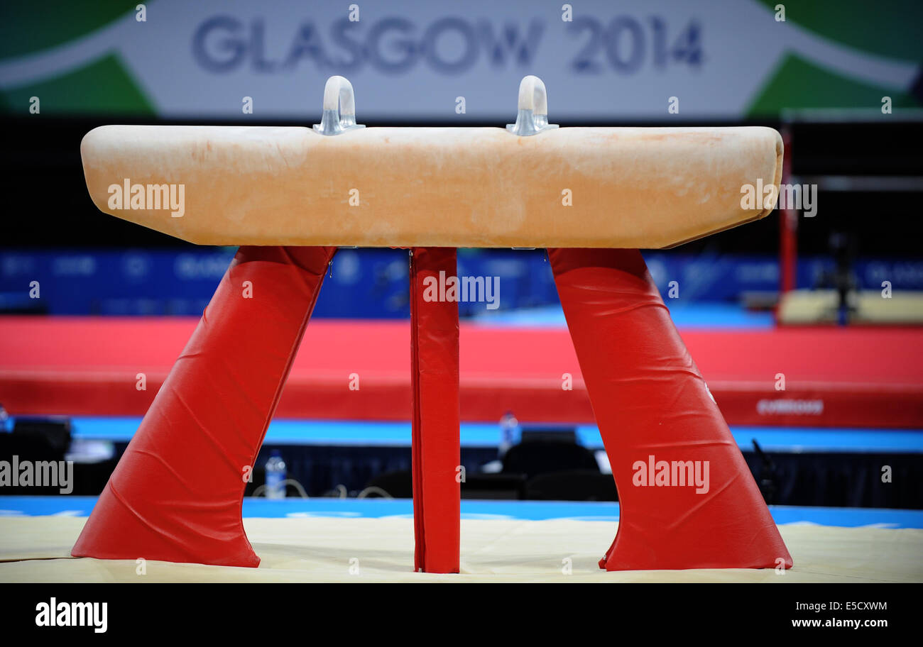 POMMEL HORSE GYMNASTICS ARTISTIC SECC HYDRO GLASGOW SCOTLAND 28 July
