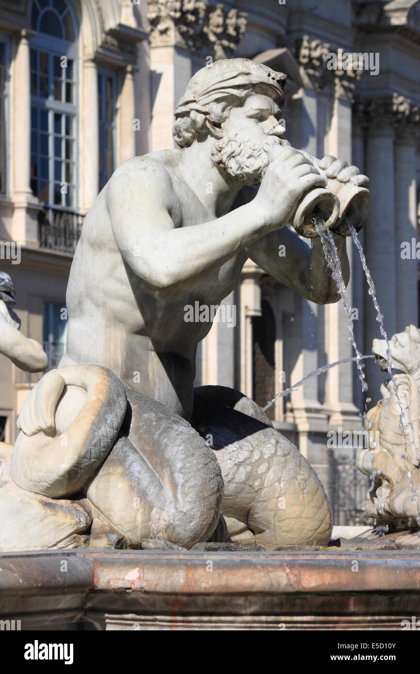 Moor fountain in Navona Square of Rome, Italy Stock Photo