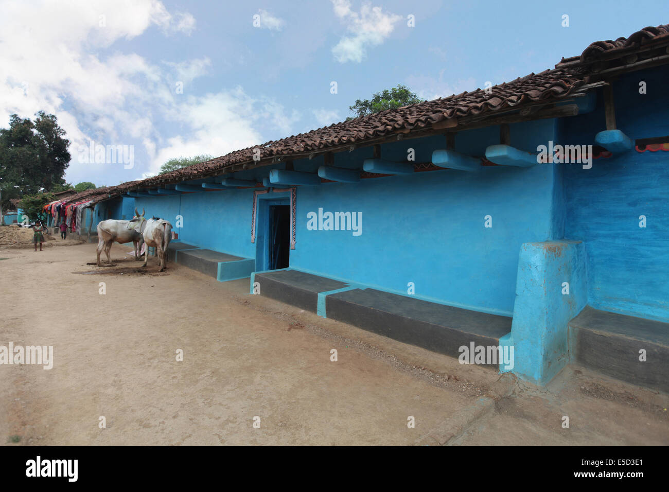Traditional House in Gorala Village, Chattisgadh, India Stock Photo