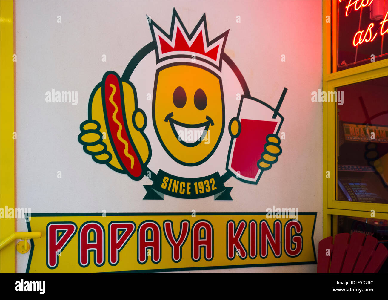 Papaya King restaurant in east village of NYC Stock Photo Alamy