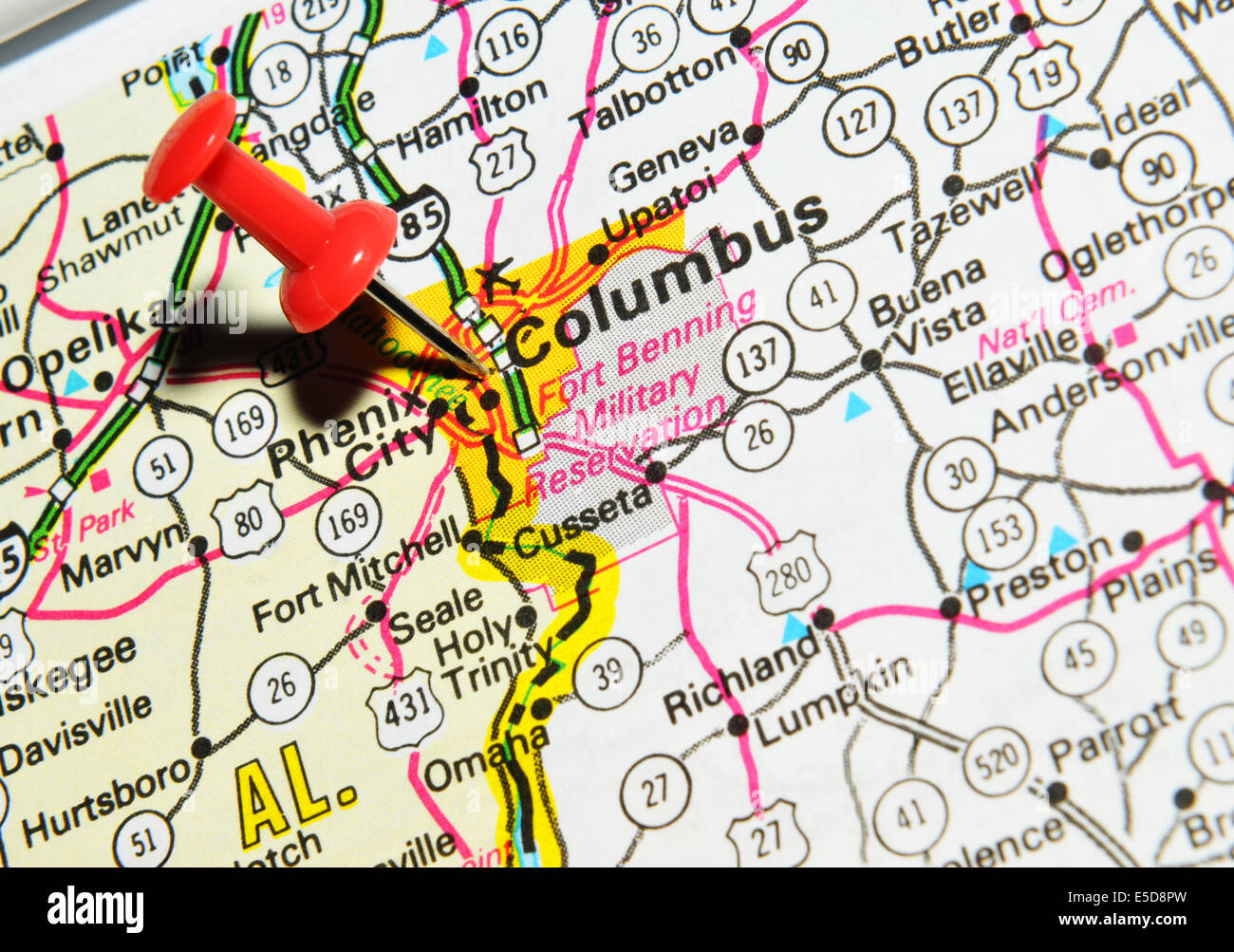 Columbus On Us Map E5D8PW 