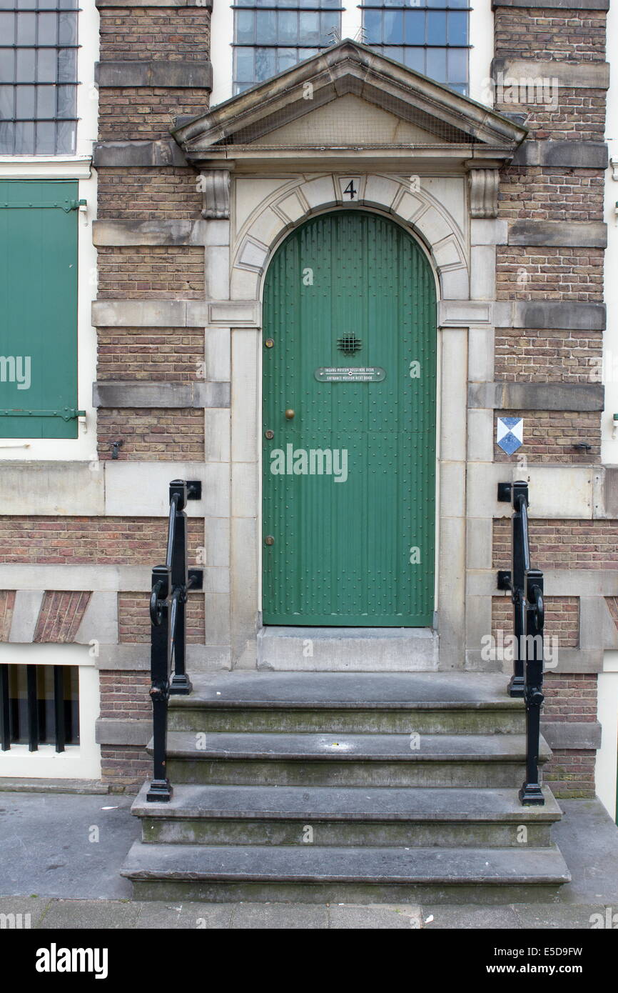 Amsterdam, Netherlands: June 14, 2012 - door of the Rembrandt house in Amsterdam Stock Photo