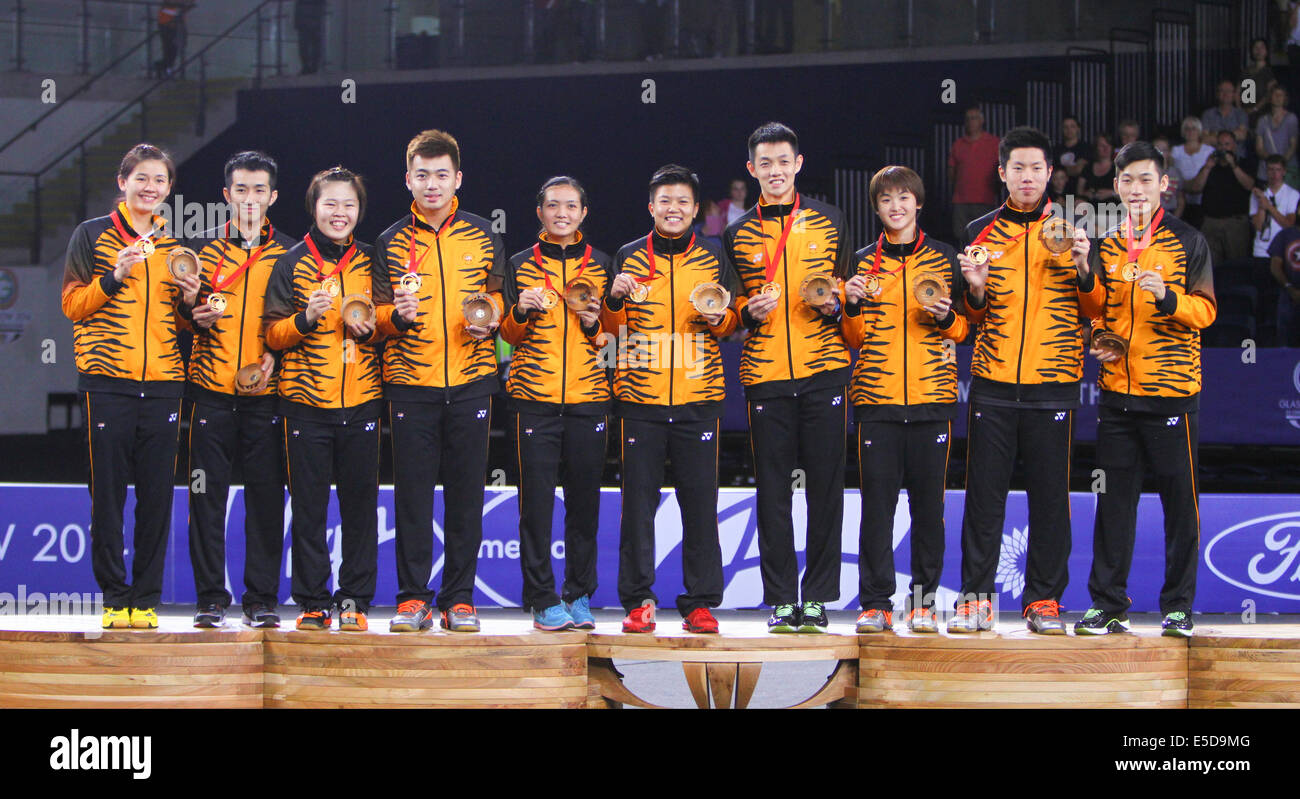 Glasgow, Scotland. 28th July, 2014. Glasgow Commonwealth Games. Badminton mixed teams final and