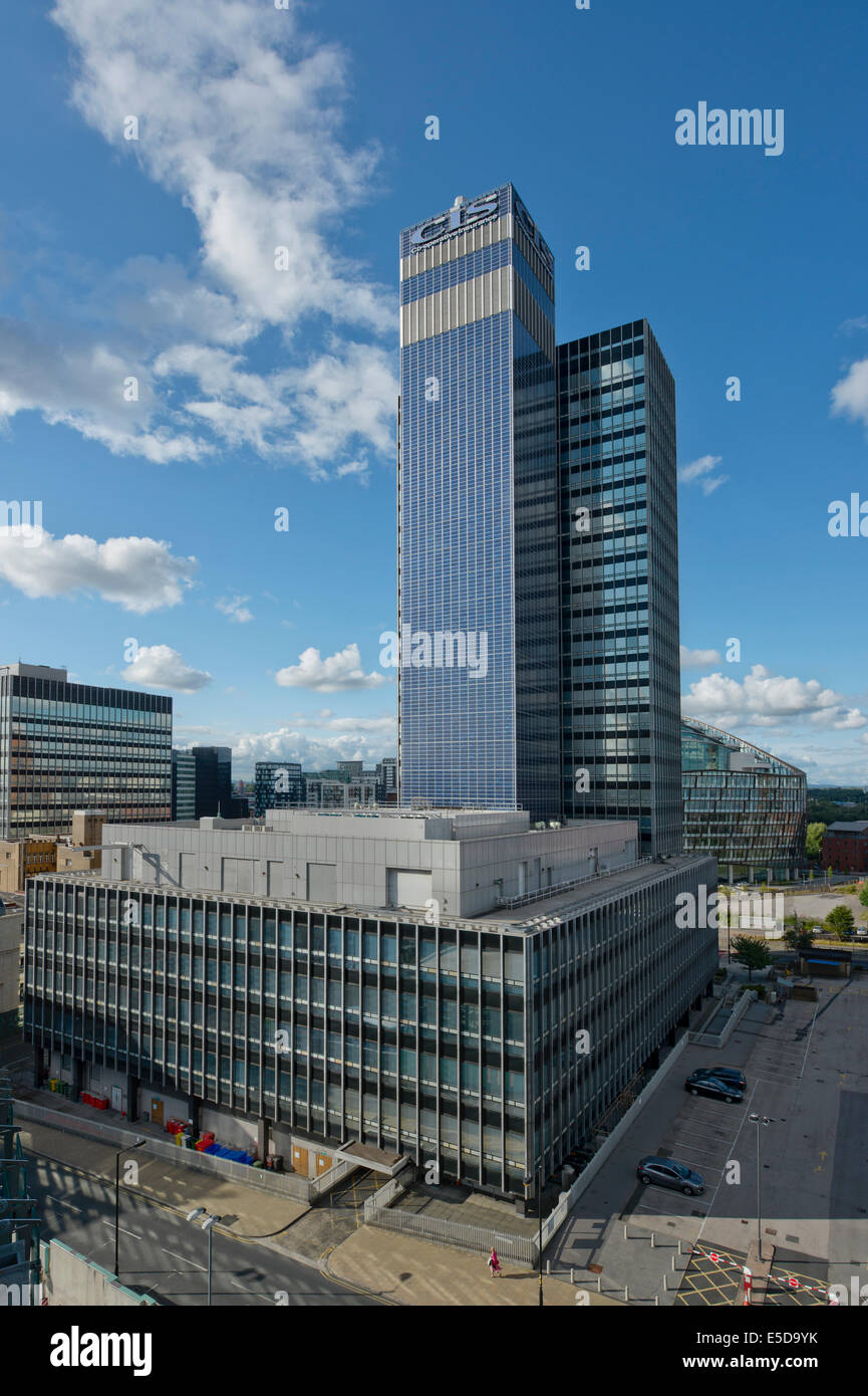 CIS Tower, home of Co-operative Insurance Society, located on Miller Street in Manchester city centre. Stock Photo