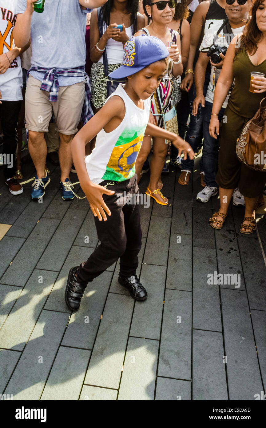 Street dancing at Urban  Southbank  block party, London, UK Stock Photo