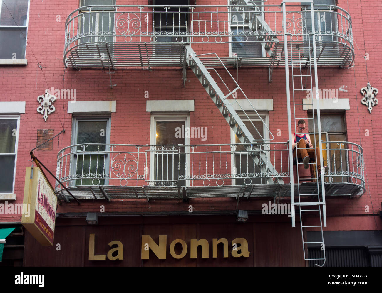 Little Italy in New York City Stock Photo Alamy