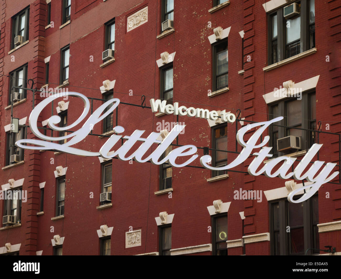 Welcome To Little Italy Sign Hi-res Stock Photography And Images - Alamy