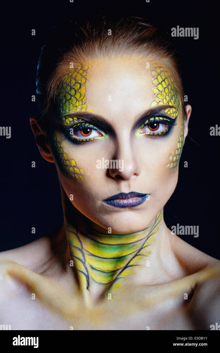 Snake Skin Face Paint