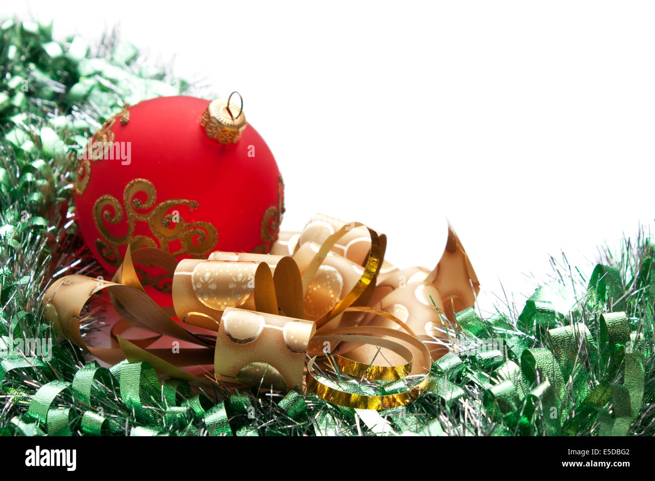 Christmas decoration isolated on a white  background Stock Photo