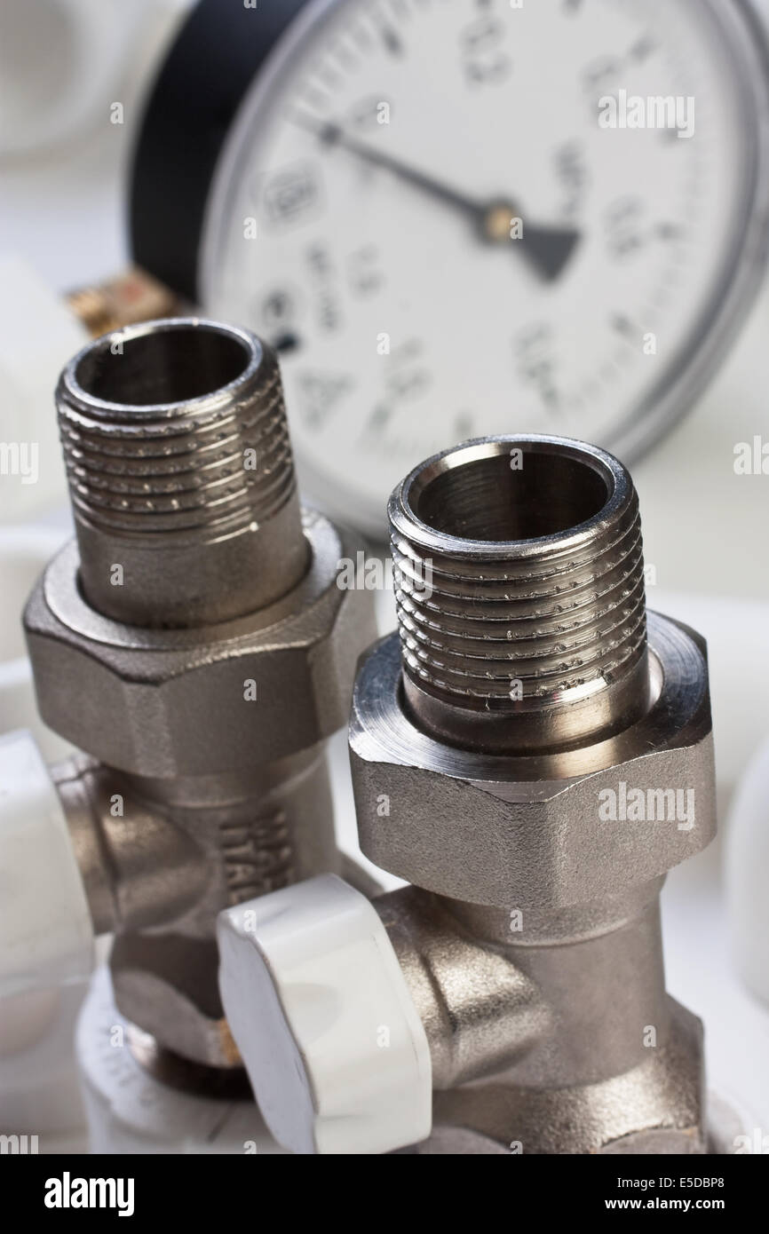 Set plumbing fittings Stock Photo Alamy