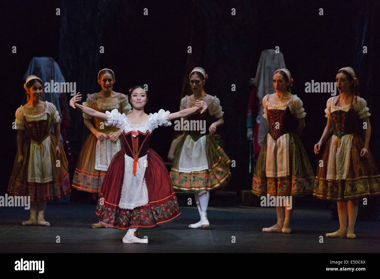 Dress rehearsal of Coppélia, English National Ballet, London Coliseum ...