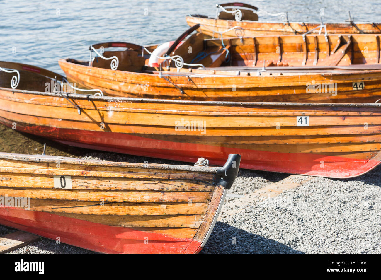 Traditional wooden rowing boats hi-res stock photography and images - Alamy