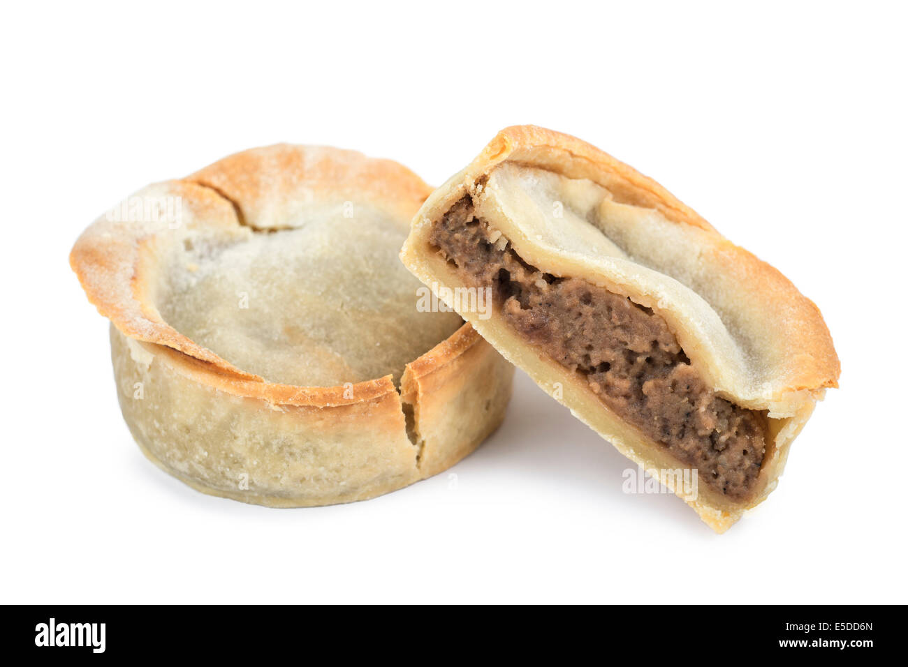Beef Pie, Store bought Scottish Style Beef Pie Stock Photo