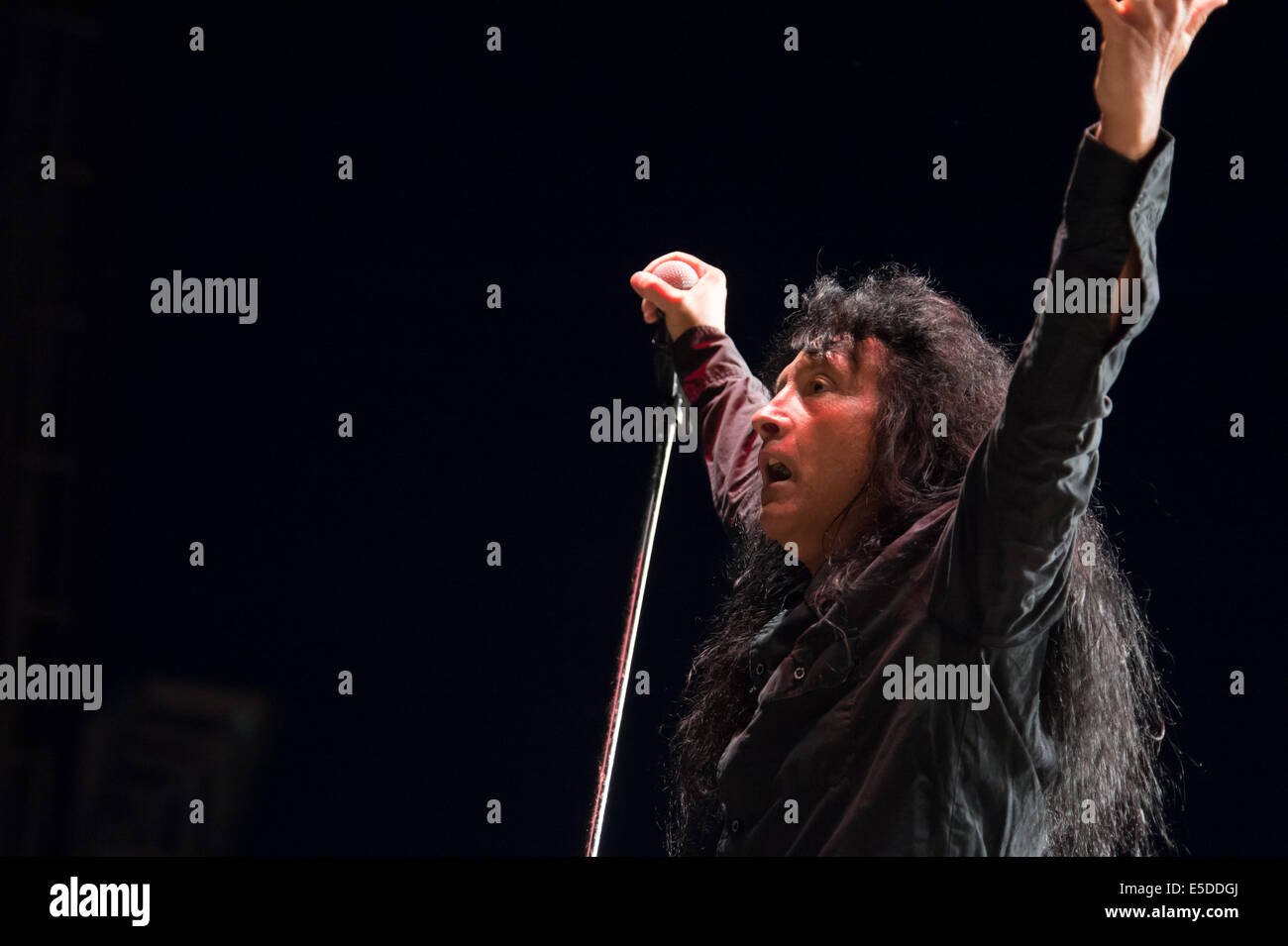 LINCOLN, CA - July 25: Joey Belladonna  of Anthrax performs in support of That Metal Show featuring Anthrax, Living Colour and C Stock Photo