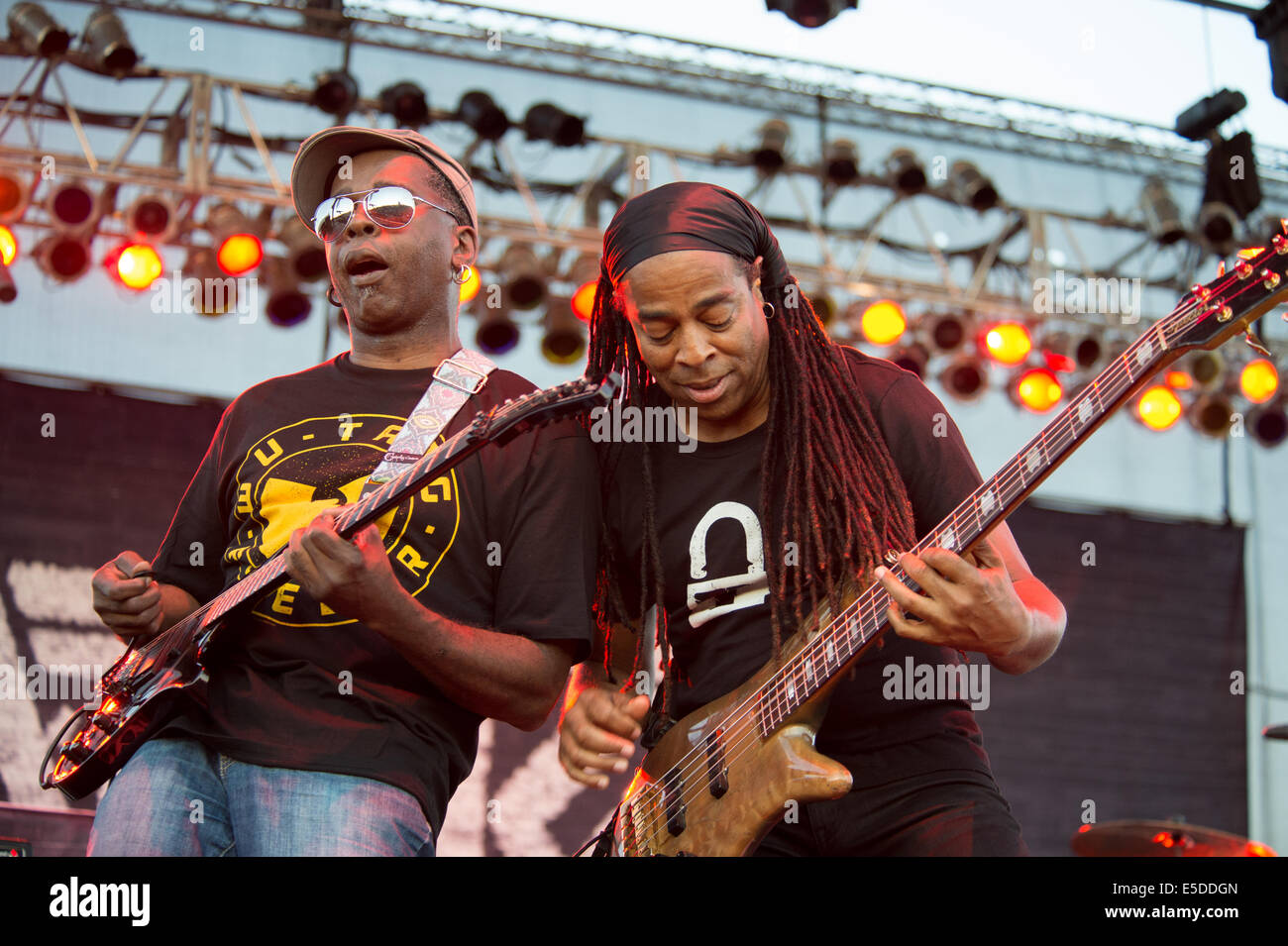 LINCOLN, CA - July 25: Living Colour performs in support of That Metal Show featuring Anthrax,  Corey Taylor and Burn Halo at Th Stock Photo