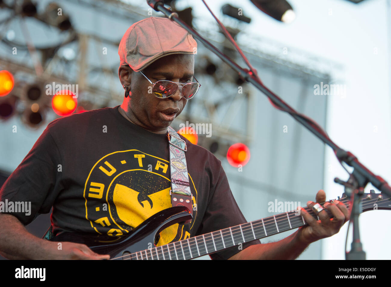 LINCOLN, CA - July 25: Vernon Reid  of Living Colour performs in support of That Metal Show featuring Anthrax,  Corey Taylor and Stock Photo