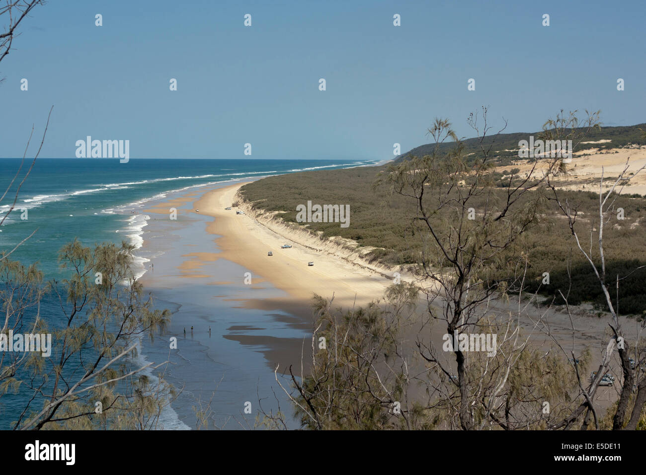 Fraser Island Beach, taken from Indian Head Stock Photo