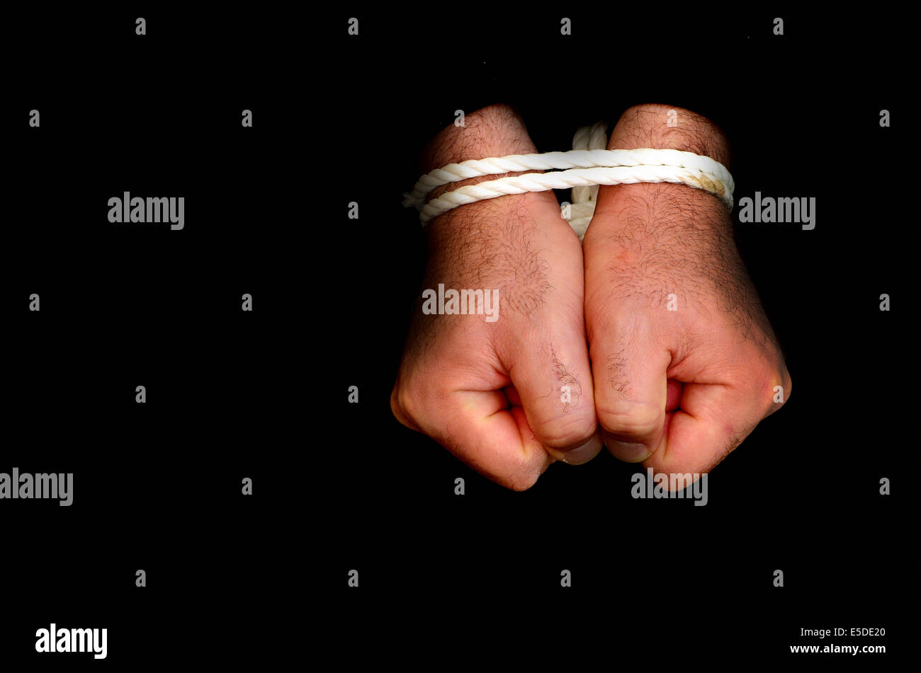Man Tied Up High Resolution Stock Photography and Images Alamy