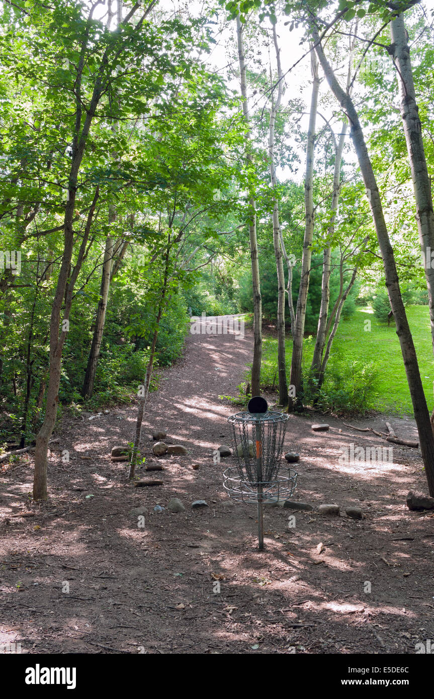 Garlough Park disc golf course and pole hole in West Saint Paul