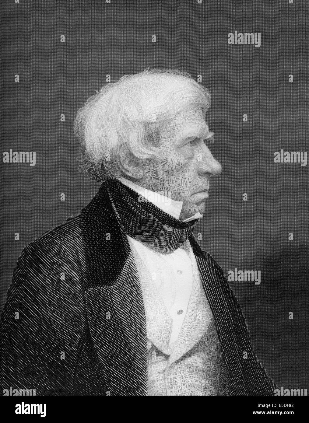 Steel engraving, c. 1860, Henry Peter Brougham, 1st Baron Brougham and Vaux, 1778 1868, a