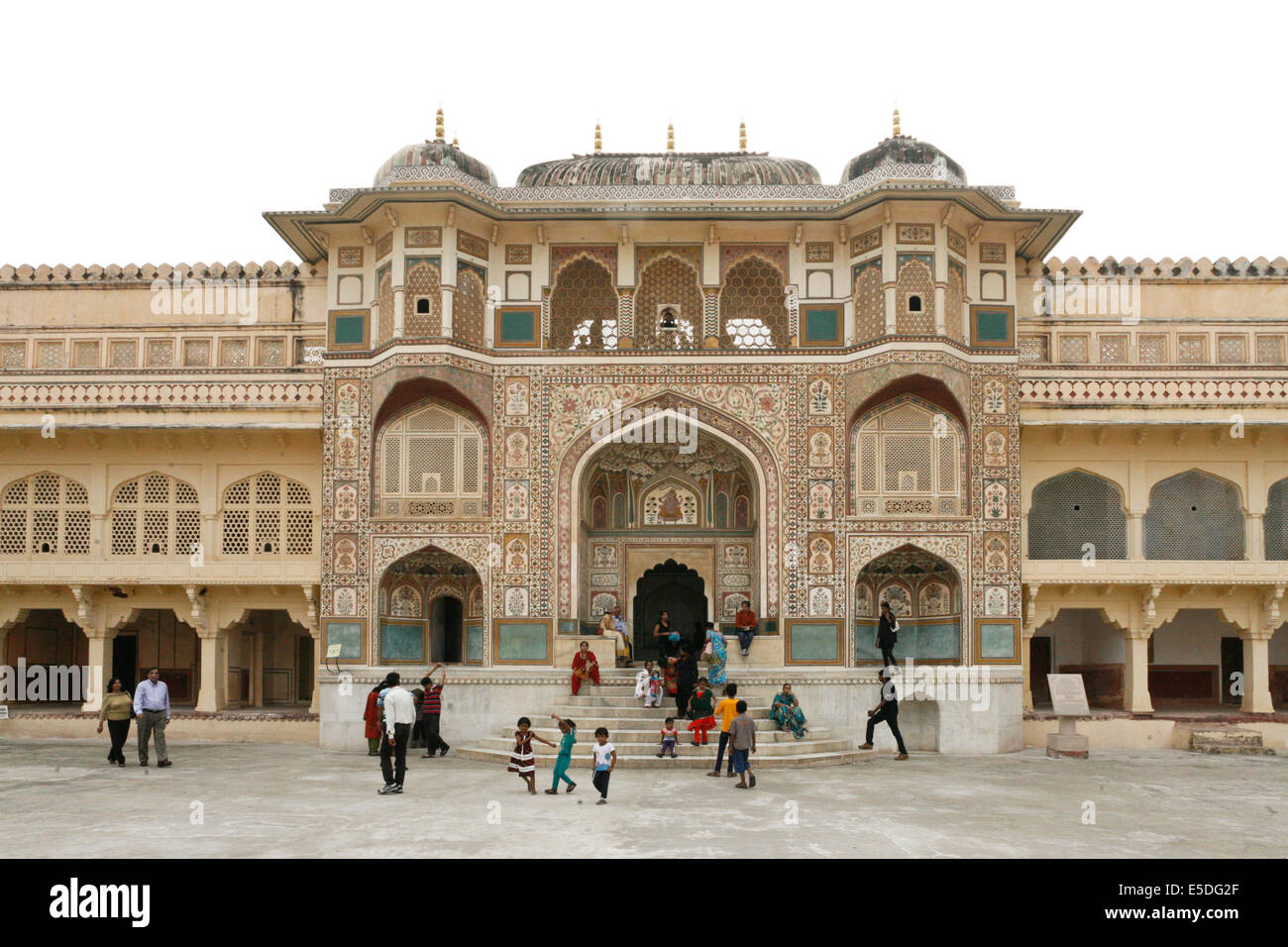 Amer Palace, also Amber Fort, Royal Palace of the Kachwahas, near Jaipur, Rajasthan, India Stock Photo
