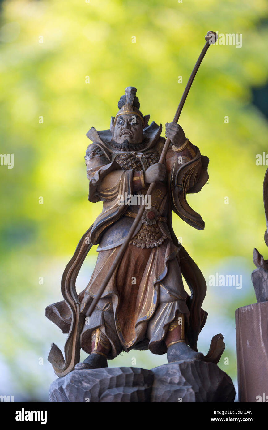 Asia, Japan, Honshu, Hiroshima prefecture, Miyajima Island, statues in Daisho-in buddhist temple Stock Photo