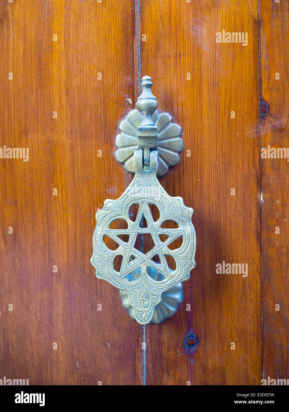 Africa, Morocco, Marrakesh, Ornamented door knocker Stock Photo
