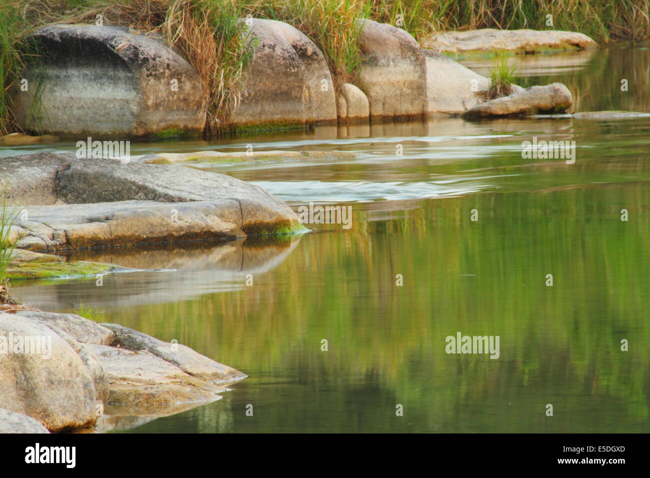 The Llano River, near Junction in the hill country region of Texas