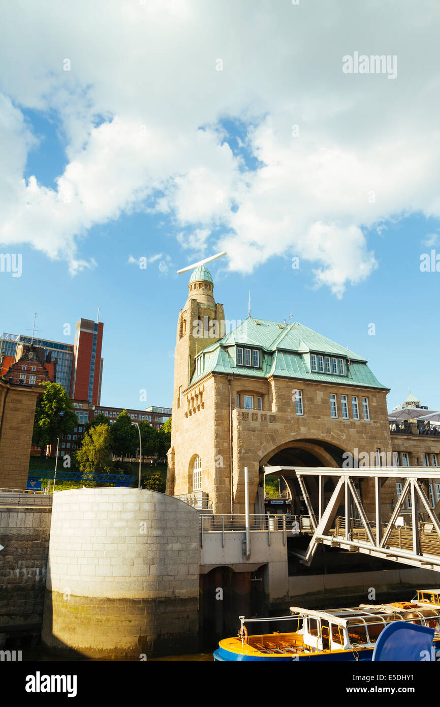 Germany, Hamburg, Radar at Landing Stages Stock Photo Alamy